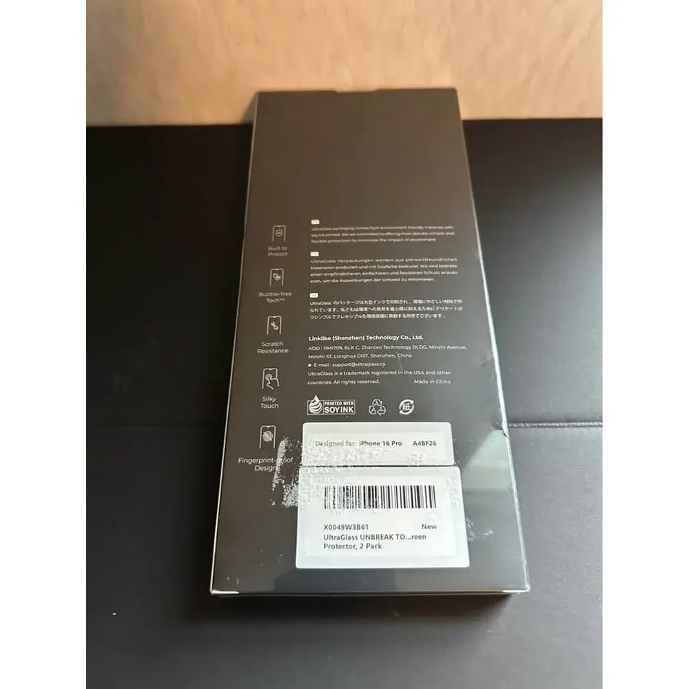 UltraGlass Screen Protector for iPhone 16 Pro 2 Pack